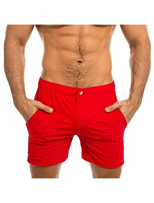 Taddlee Swimwear Men Swim Boxer Trunks Brief Bikini Swimsuits Surf Bathing Suits