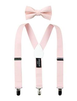 Boys' Suspenders and Polka Dot Bow Tie Set