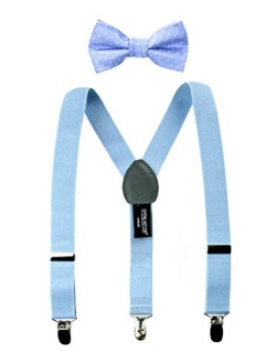 Boys' Suspenders and Polka Dot Bow Tie Set