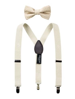 Boys' Suspenders and Polka Dot Bow Tie Set