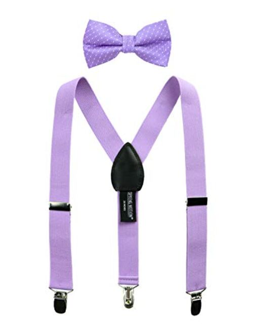 Spring Notion Boys' Suspenders and Polka Dot Bow Tie Set