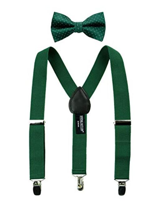 Spring Notion Boys' Suspenders and Polka Dot Bow Tie Set