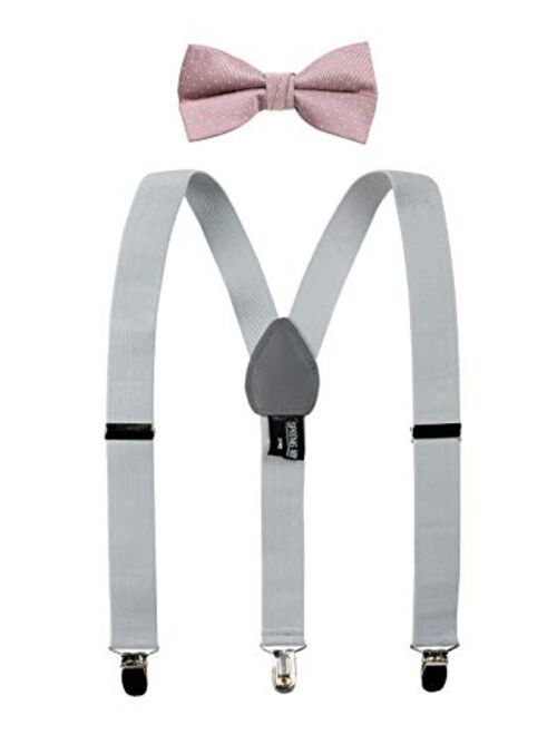 Spring Notion Boys' Suspenders and Polka Dot Bow Tie Set