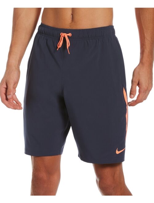 Nike Men's Contend Water-Repellent Colorblocked 9" Swim Trunks