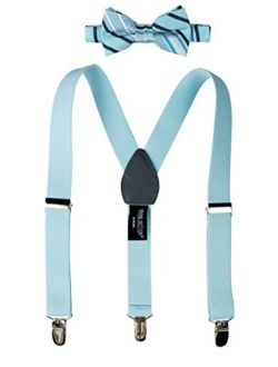 Boys' Woven Bow Tie and Suspender Set