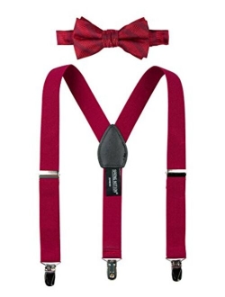 Boys' Woven Bow Tie and Suspender Set