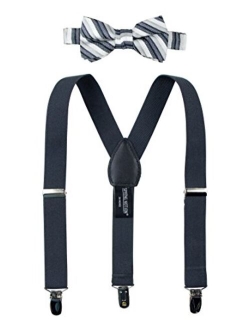 Boys' Woven Bow Tie and Suspender Set