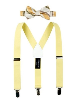 Boys' Woven Bow Tie and Suspender Set