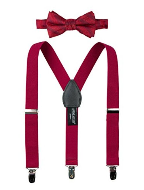 Spring Notion Boys' Woven Bow Tie and Suspender Set