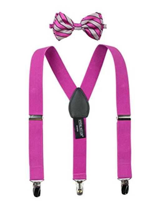 Spring Notion Boys' Woven Bow Tie and Suspender Set