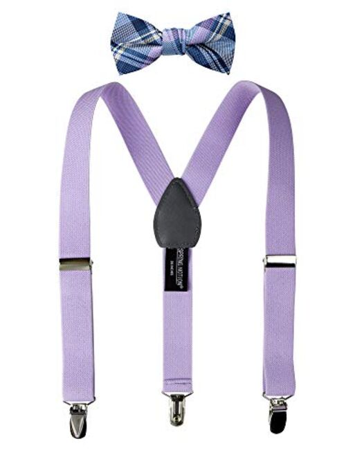 Spring Notion Boys' Suspenders and Blue Bow Tie Set 2