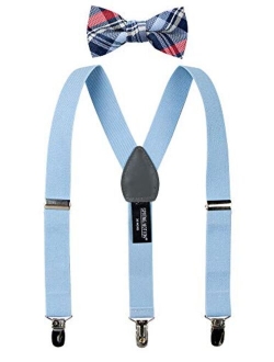 Boys' Suspenders and Blue Bow Tie Set 1