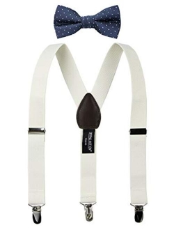 Boys' Suspenders and Blue Bow Tie Set 1