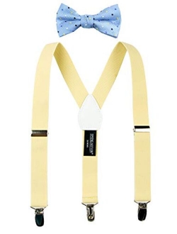 Boys' Suspenders and Blue Bow Tie Set 1