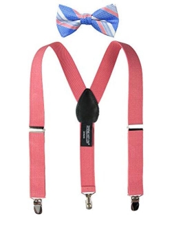 Boys' Suspenders and Blue Bow Tie Set 1