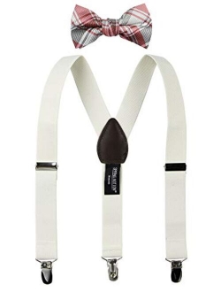 Boys' Suspenders and Red Bow Tie Set