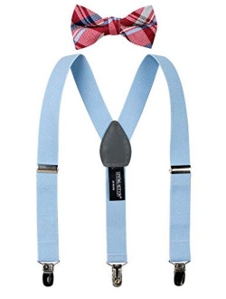 Boys' Suspenders and Red Bow Tie Set