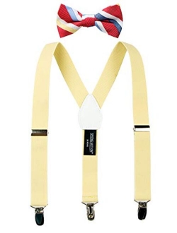 Boys' Suspenders and Red Bow Tie Set