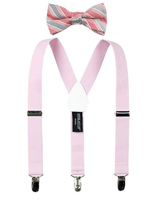 Spring Notion Boys' Suspenders and Red Bow Tie Set