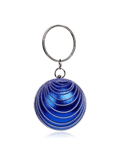 Round Clutch tassel Purse Women Crystal Evening Bag for Wedding Party Women's Ball BAG