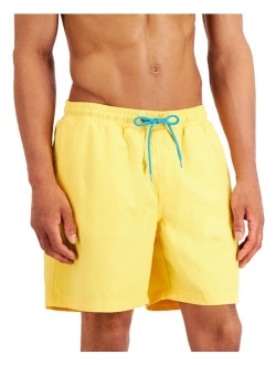 Men's Quick-Dry Performance Solid 7" Swim Trunks, Created for Macy's