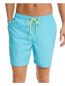 Men's Quick-Dry Performance Solid 7" Swim Trunks, Created for Macy's