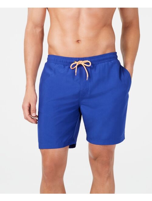 Club Room Men's Quick-Dry Performance Solid 7" Swim Trunks, Created for Macy's