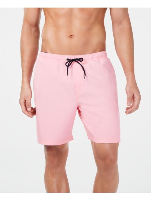 Club Room Men's Quick-Dry Performance Solid 7" Swim Trunks, Created for Macy's