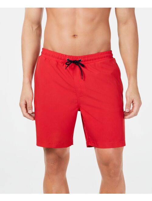 Club Room Men's Quick-Dry Performance Solid 7" Swim Trunks, Created for Macy's