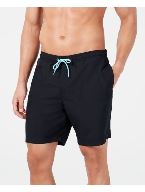 Club Room Men's Quick-Dry Performance Solid 7" Swim Trunks, Created for Macy's