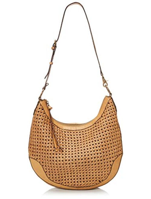 Frye Melissa Woven Scooped Hobo Bag