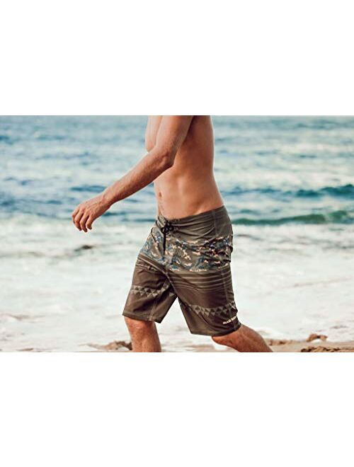 Maui Rippers Beachboy Camo Boardshorts Swimsuit for Men | 4 Way Stretch Swim Trunks & Swimwear