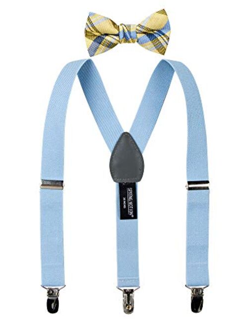 Spring Notion Boys' Suspenders and Orange Bow Tie Set