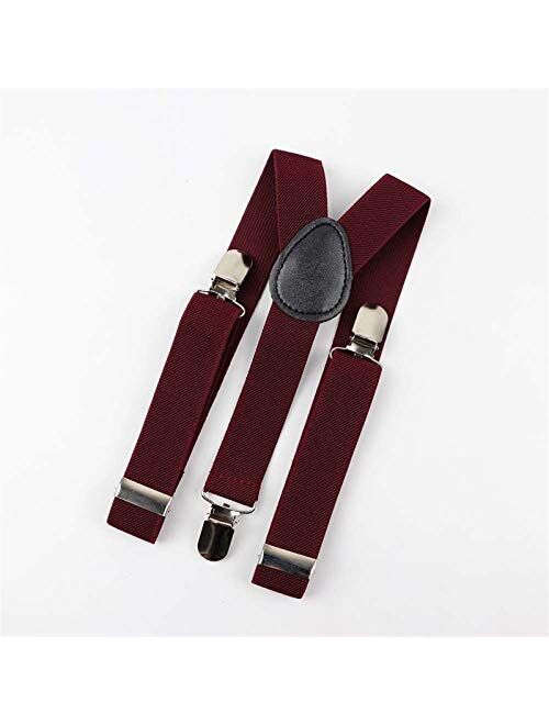 Strap Soild Color Children Belt Baby Boys Girls Suspenders Clip-on Y-Back Braces Elastic Kids Adjustable Casual (Color : 7)