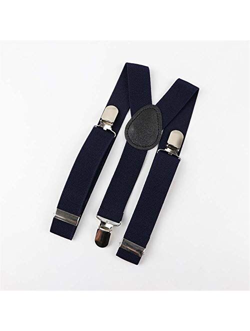 Strap Soild Color Children Belt Baby Boys Girls Suspenders Clip-on Y-Back Braces Elastic Kids Adjustable Casual (Color : 7)