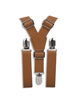 Kids suspenders - Adjustable Wedding Ring Bearer Leather Like for Kids Ages 2 mos to 17 Years - By London Jae Apparel