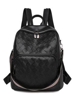 Black Textured Convertible Backpack