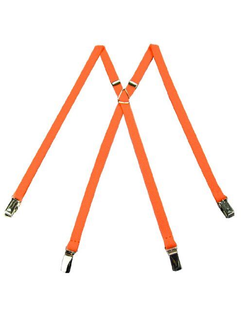 Flourescent Orange Boys Suspenders