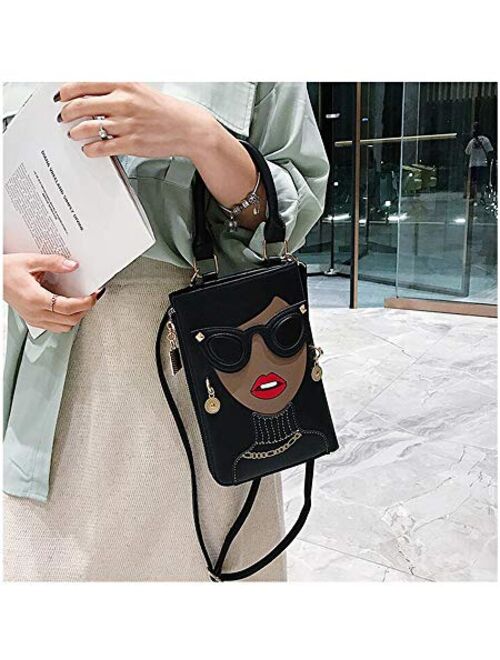 Novelty Personalized Women's 3D Ladies Designer Leather Top Handle Satchel Handbags Tote Purse Crossbody Shoulder Bags