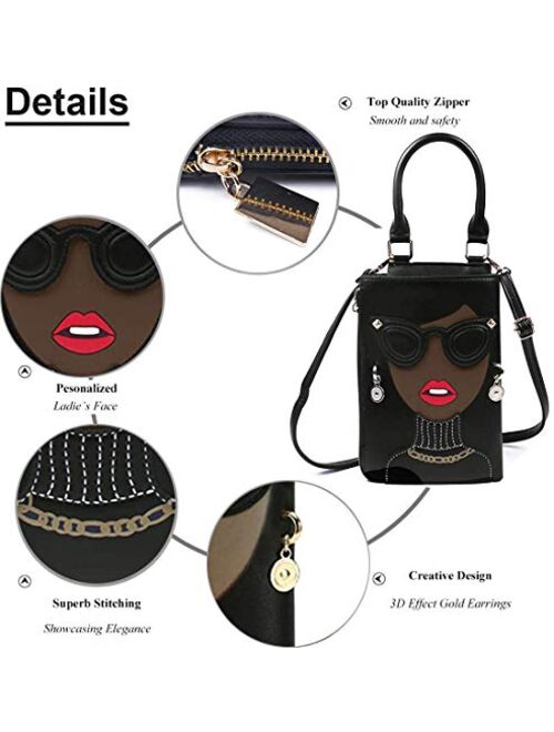 Novelty Personalized Women's 3D Ladies Designer Leather Top Handle Satchel Handbags Tote Purse Crossbody Shoulder Bags