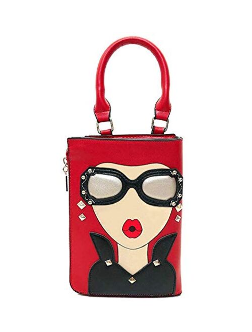 Novelty Personalized Women's 3D Ladies Designer Leather Top Handle Satchel Handbags Tote Purse Crossbody Shoulder Bags