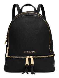 Rhea Zip Small Pebble Leather Backpack