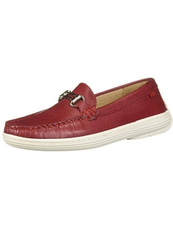 Kids Boys/Girls Leather Double Bit Driver Shoe