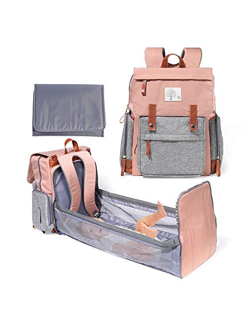 Diaper Bag Backpack Frank Mully Large Multifunction Travel Baby Bag for Mom Dad Cream White