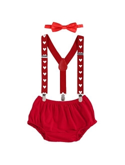 Child Baby Boys Adjustable Elastic Clip Y Back Suspenders Bowtie Outfit First Birthday Cake Smash Bloomers Clothes set