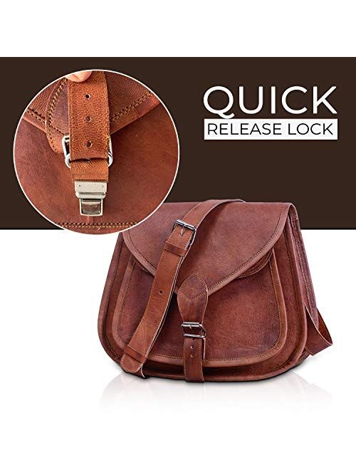 Leather Crossbody Bag for women purse tote ladies bags satchel travel tote shoulder bag by KPL