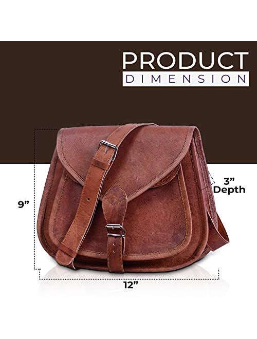 Leather Crossbody Bag for women purse tote ladies bags satchel travel tote shoulder bag by KPL