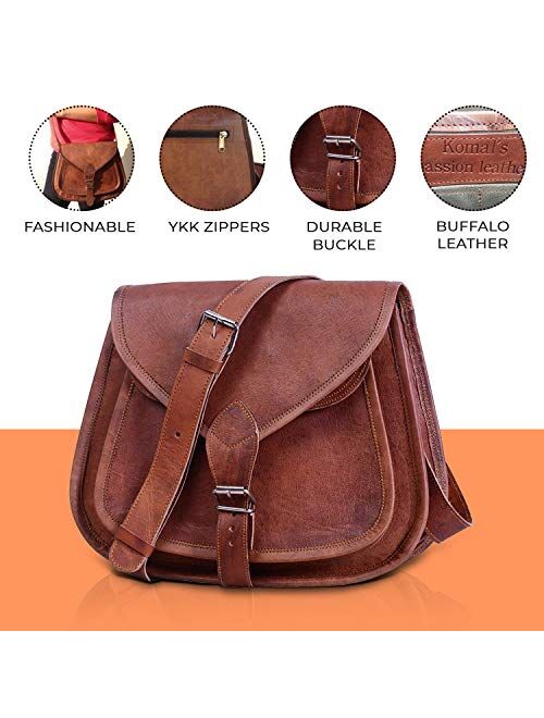 Leather Crossbody Bag for women purse tote ladies bags satchel travel tote shoulder bag by KPL