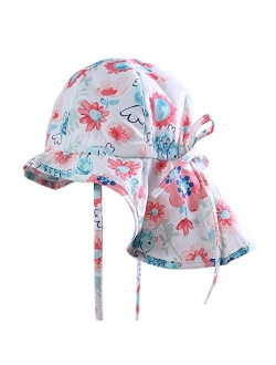 Hat Baby Girls Hats Sun Caps Toddlers Bonnet Cotton Bucket Hat White Accessories (Color : White, Size : 9.5 US)