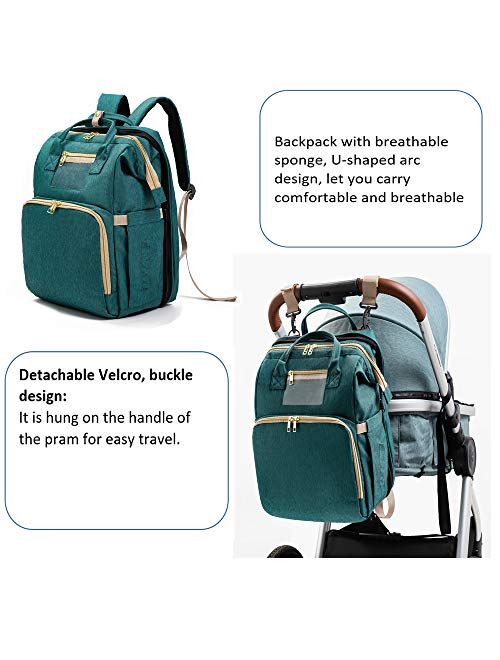 Diaper Bag Backpack Large Baby Bag Large Capacity Multi-Functional Travel Back Pack Thermal Insulation Bag Waterproof Baby Essentials